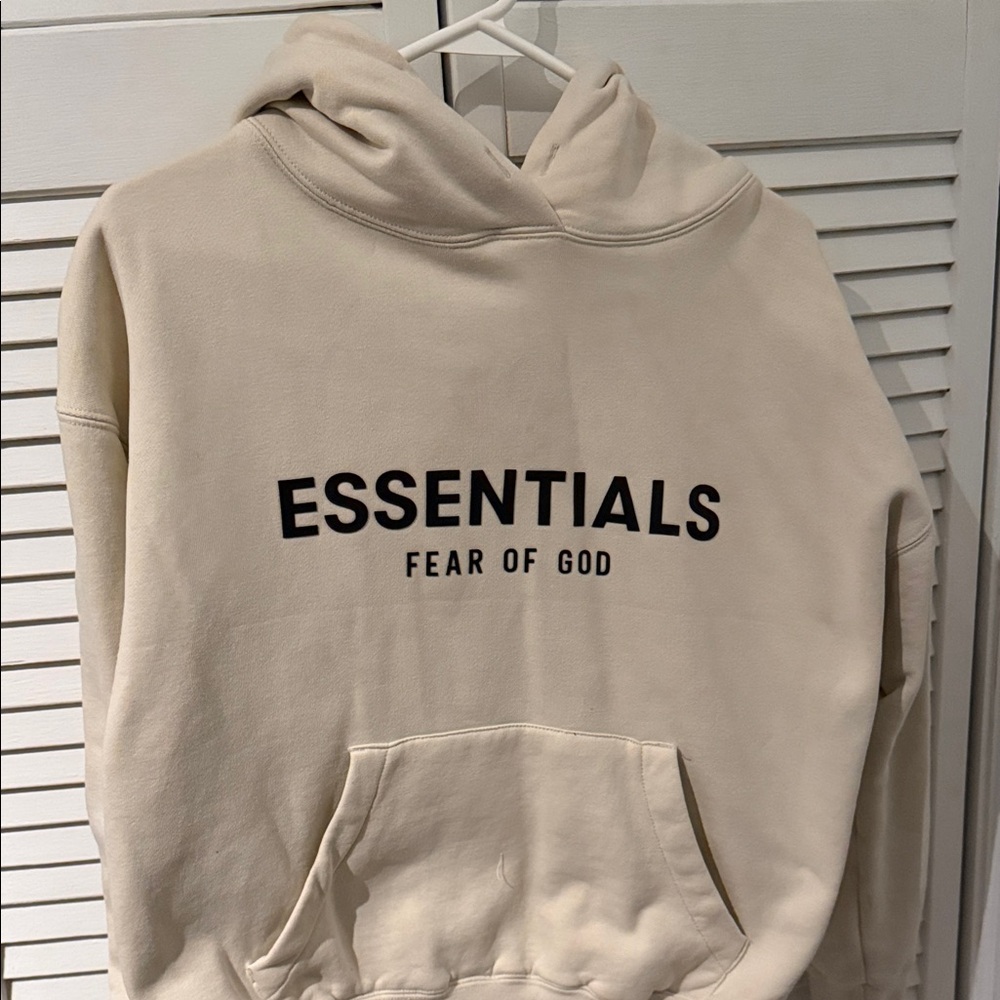 Essentials Beige Hoodie